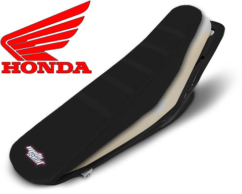Honda Complete Ribbed Seat (All Black)