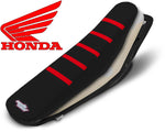Honda Complete Ribbed Seat (Black & Red 5 Rib)